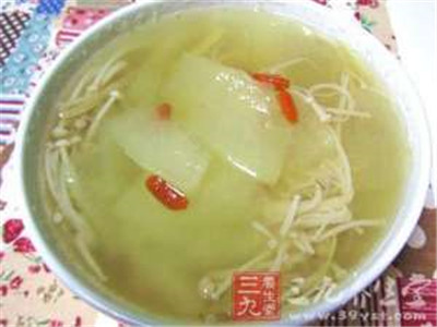 冬瓜金針菇——減肥瘦身營養靚湯